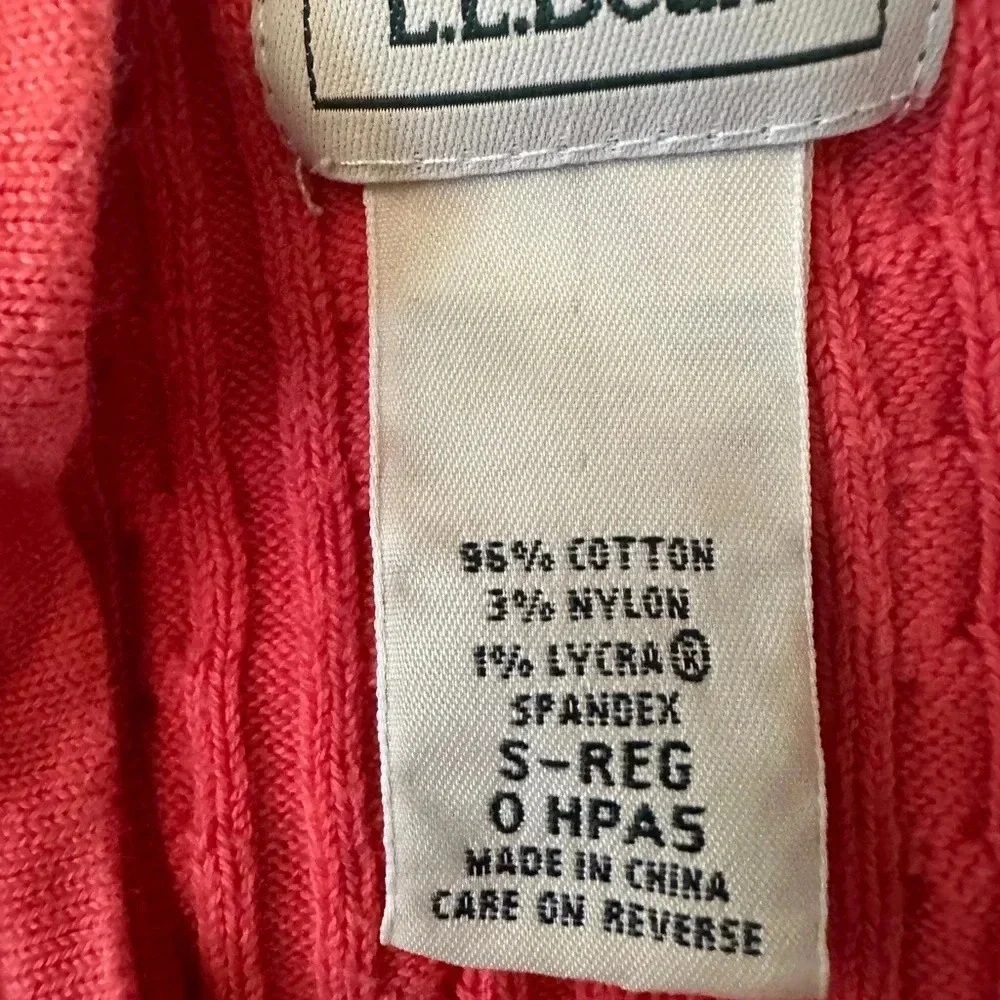 LL Bean Quarter Zip Hooded Sweater Size Small Women